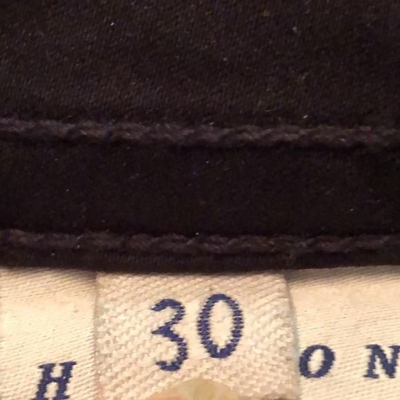 💫 Hudson Jeans cropped black brushed cotton button back pocket pants - Picture 8 of 12